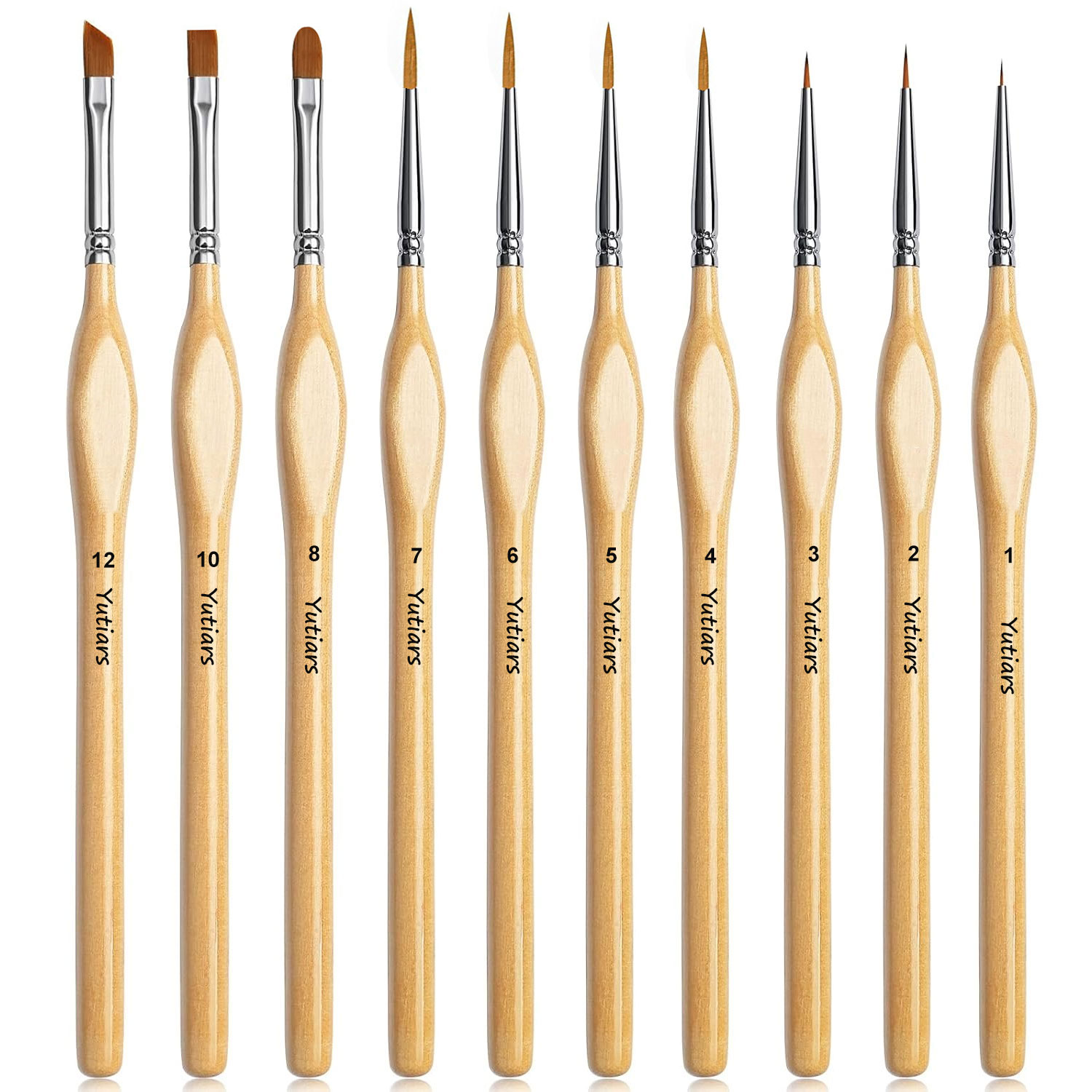 Model Kit Paint Set - 10-teiliges Präzisions-Pinselset für Feindetails - Langlebige