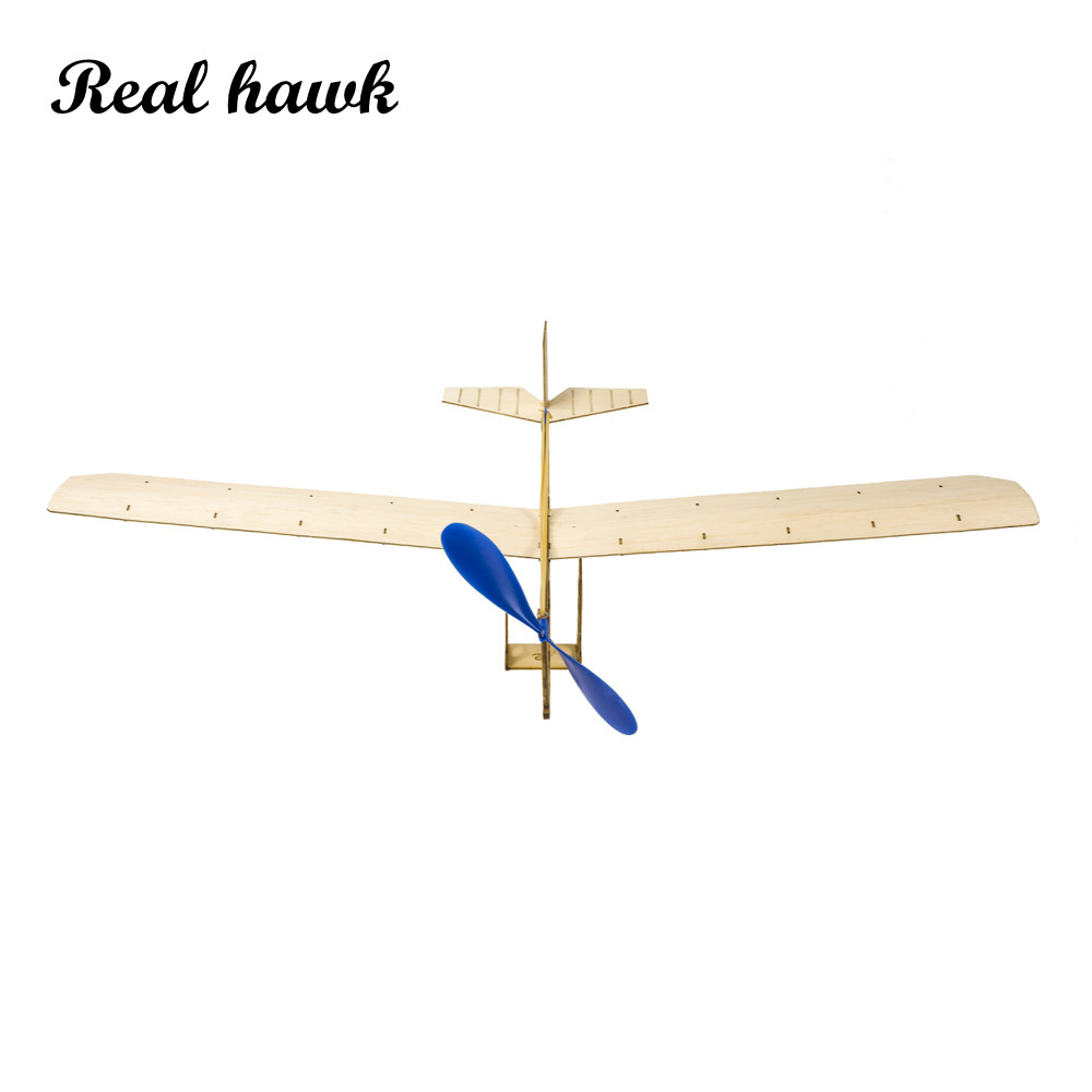 Model Kit Airplane - STEM-Flugzeugset mit Gummiband, DIY-Segelflugzeugspielzeug aus Holz