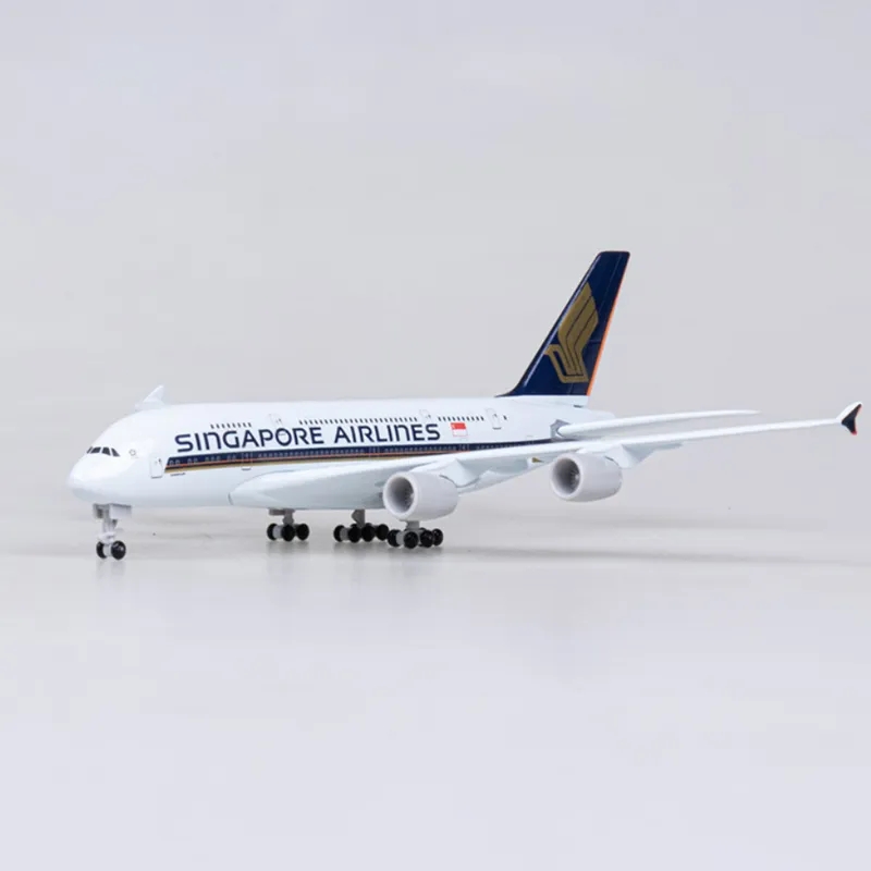 Model Kit Singapore - Metallflugzeug-Flugzeug-Modell, 20 cm, 1:400, Singapur Airlines,
