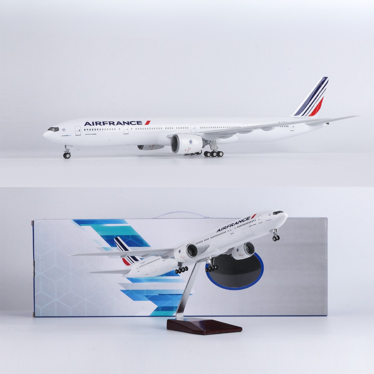 Model Kit Airplane - 1/150 Großes Flugzeugmodell 47cm Frankreich B777
