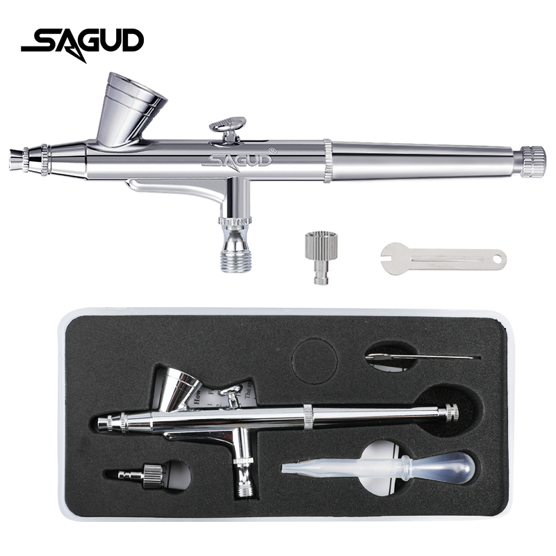 Model Kit Paint Set - SAGUD Airbrush-Modell SD-135 0,2 mm Mehrzweck-Dual-Action-Airbrush-Set