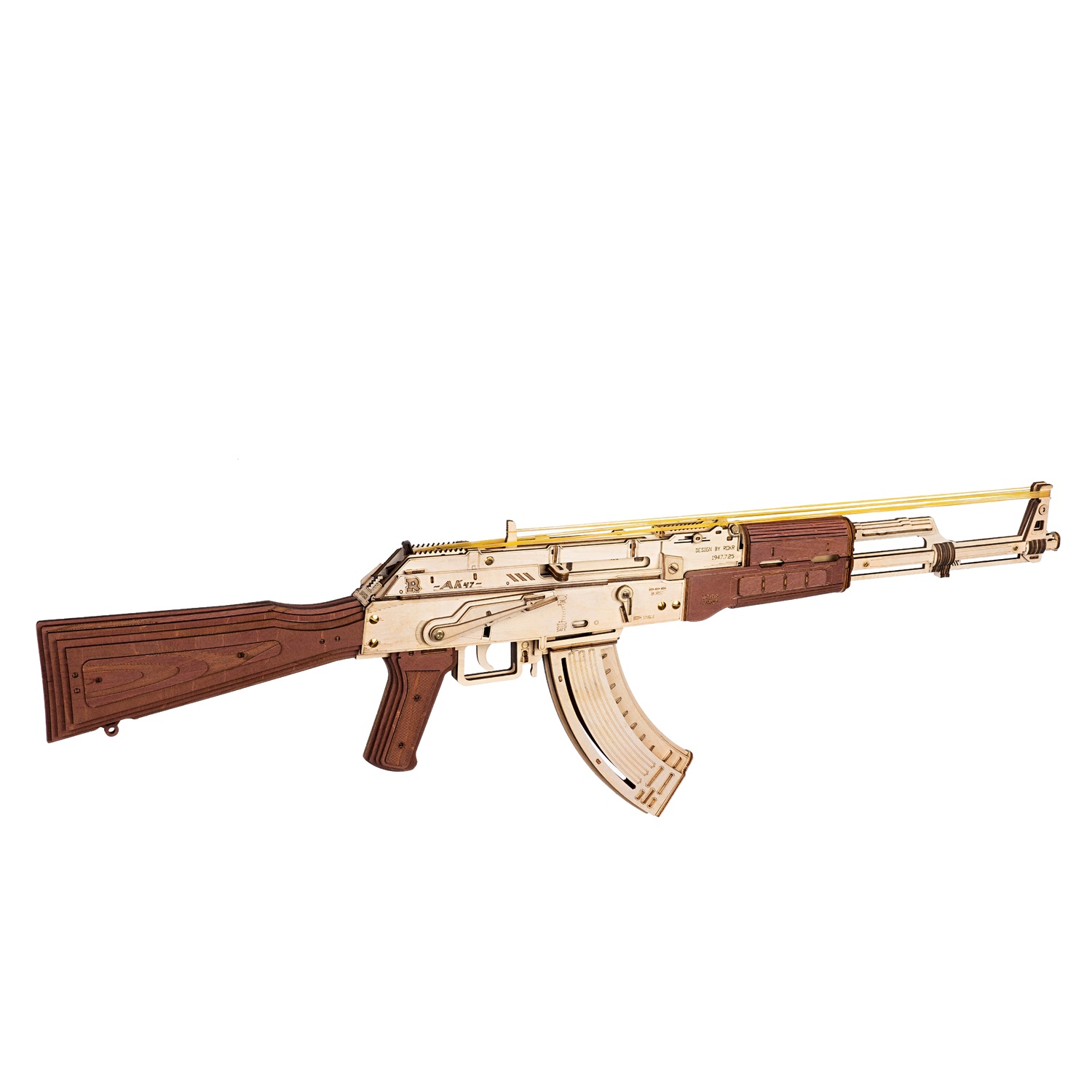 Model Kit Keroro - Robotime Rokr Automatisches Gewehr AK47 3D-Holzpistole