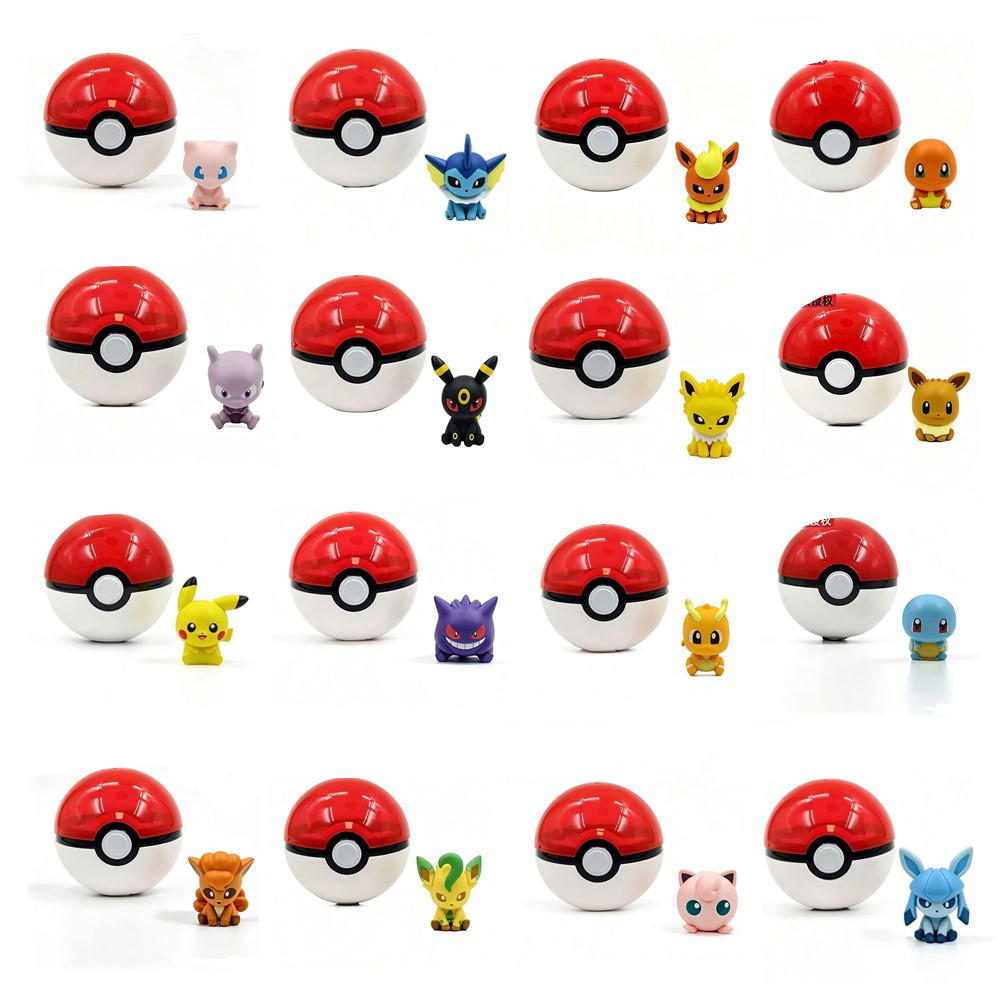 Model Kit Eevee - Echte Pokemon-Anime-Figuren Pikachu Sylveon Gengar Eevee