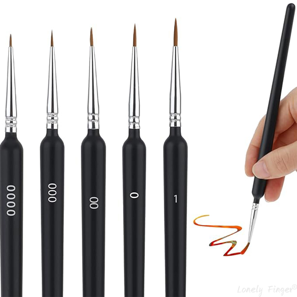 Model Kit Paint Set - 5/11-teiliges Pinselset, Künstlerpinsel für feine Details,