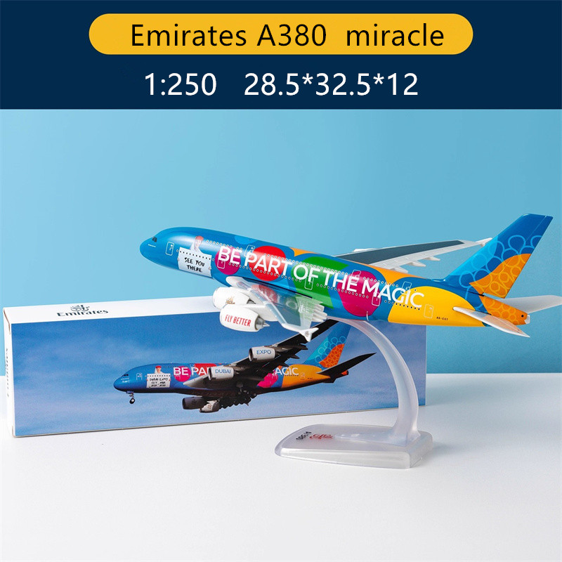 Model Kit Singapore - 1:250 Modell Singapur A380/Emirates Wildlife/British/Frankreich/Lufthansa Air