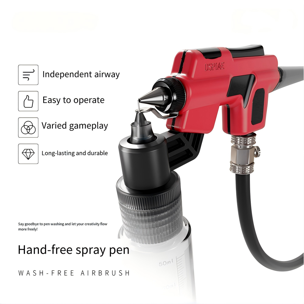 Model Kit Tool Set - DSPIAE PT-AB Waschfreies Airbrush-Set mit Marker-Rack,