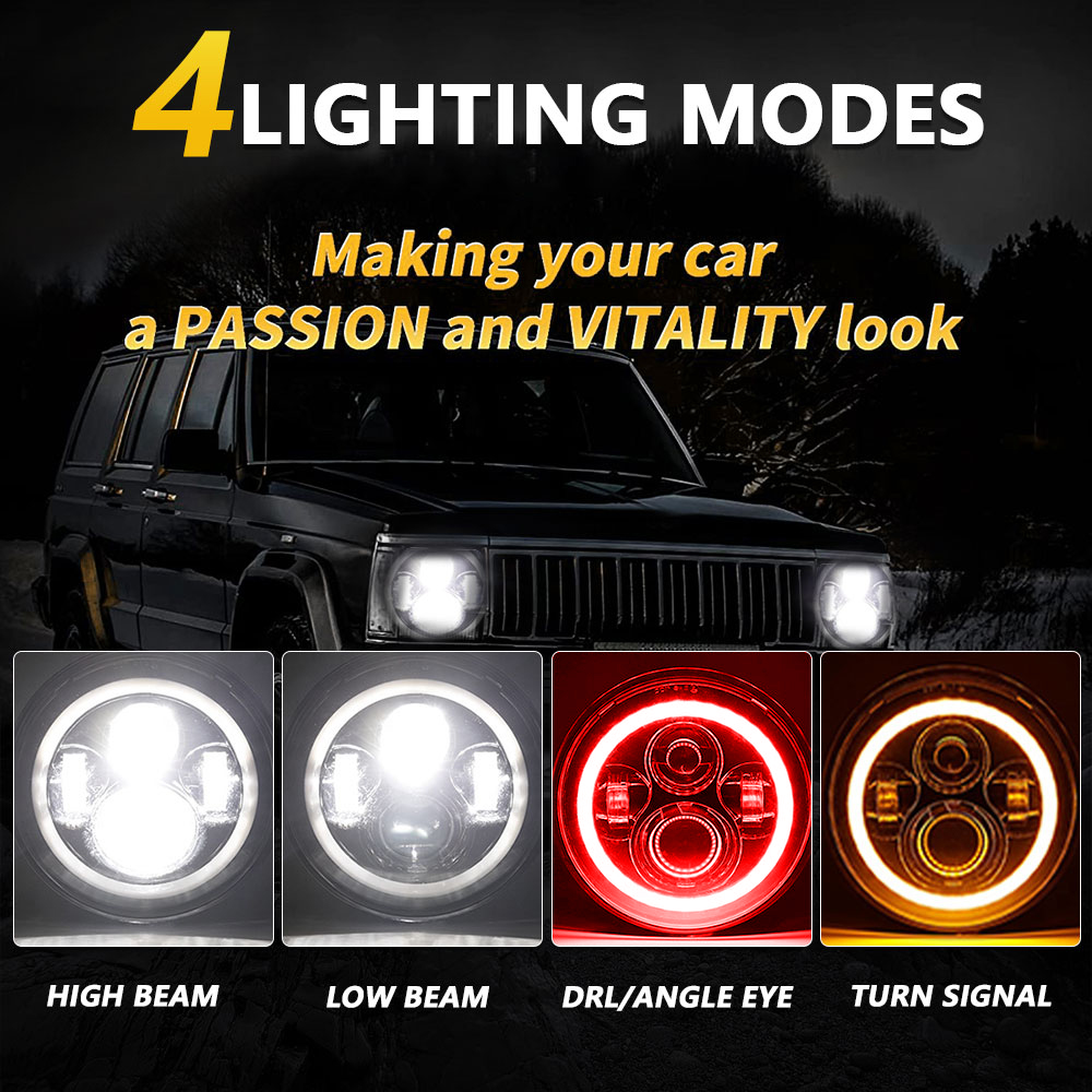 7 Zoll LED-Scheinwerfer rund H – Model Kit Jeep Bewertung und Preis